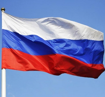 Polyester 3x5ft imprimé drapeau national de la Fédération de Russie