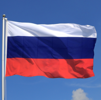 tecido de poliéster federação russa bandeira do país para o dia nacional
