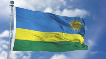 Directo de fábrica de la mejor bandera de Ruanda con precio barato