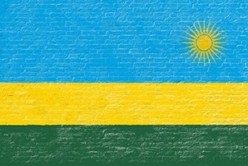 Fabricants personnalisés de haute qualité Rwanda Drapeaux avec un prix bon marché
