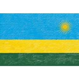 Manufacturers custom high quality Rwanda Flags with cheap price