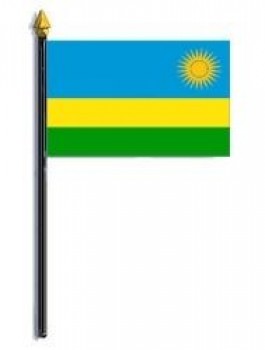 Rwanda Flag - Rayon - 4'' x 6'' with cheap price