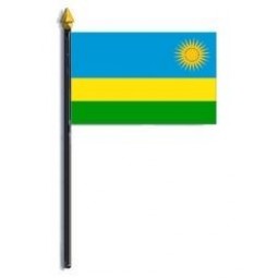 ruanda flag - rayon - 4 '' x 6 '' mit günstigen preis