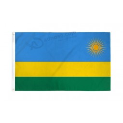 Wholesale custom high quality RWANDA FLAG 3X5FT POLYESTER