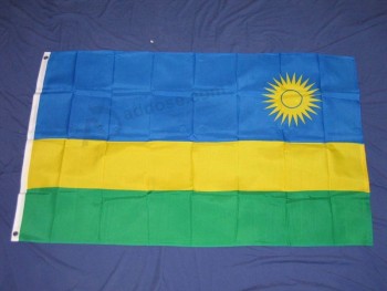 3X5 bandeira de ruanda bandeiras nacionais do país NOVO banner