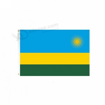 bandeira de país nacional de ruanda personalizada com alta qualidade