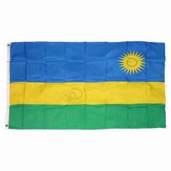 Venda quente por atacado bandeiras nacionais de ruanda
