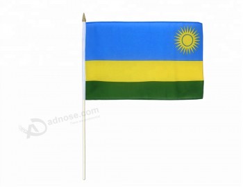 bandeiras de ondulação feitas sob encomenda baratas de ruanda