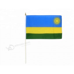 bandiere sventolando mano a buon mercato personalizzato Ruanda