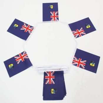 Mini Polyester Décoratif Sainte-Hélène Bunting Banner Flag