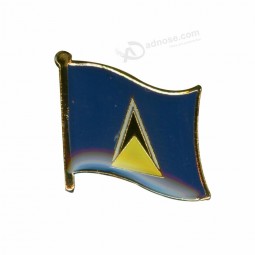 Saint Lucia country flag lapel pin
