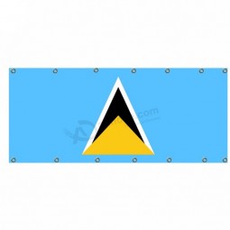 fabrieksprijs 100% polyester saint lucia mesh vlag