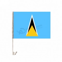 Good quality full color printing Saint Lucia car window flag