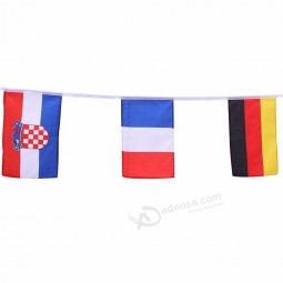 Drapeau professionnel Fournisseur Pays Décoration String Drapeaux