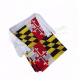 Polyester-Maryland-Staatsflagge, Wimpelflaggen-Fahnenschnur