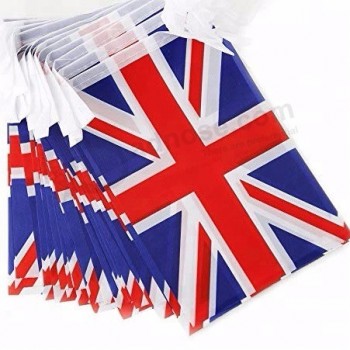 Bandeiras de estamenha de retângulo de país do Reino Unido para publicidade