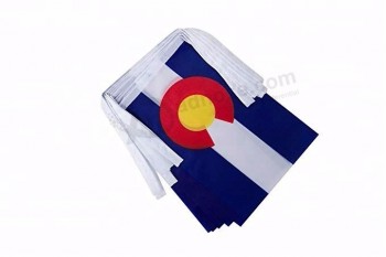14*21cm Colorado string flag, Colorado bunting flag