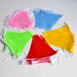 Drapeau de banderole unilatéral, drapeau avec corde, drapeau à corde pour célébrer