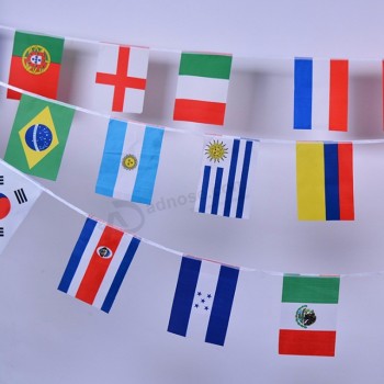 banderines bandera de cuerda banderas duraderas de la bandera del empavesado