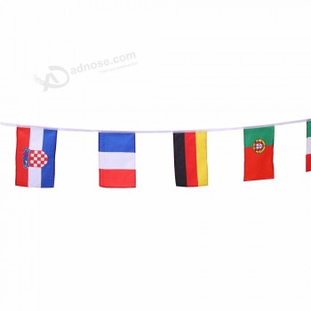 banderas de cuerda de decoración promocional para la venta