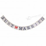 Venta caliente recién casados ​​bunting flag recién casados ​​banner