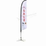 Fábrica china Venta caliente banderas de plumas de viento bandera de plumas de hoja de viento bandera de coches al por mayor