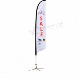 Fábrica china Venta caliente banderas de plumas de viento bandera de plumas de hoja de viento bandera de coches al por mayor