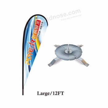 Shop 12ft suppliers usage advertising hot sale banner flying beach teardrop flag