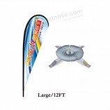 shop 12ft lieferanten nutzung werbung heißer verkauf banner fliegen strand teardrop flagge