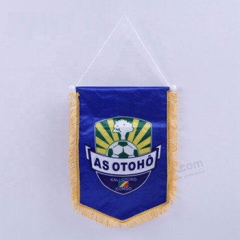 Fábrica de venda quente pingente bandeira design personalizado futebol clube troca bandeira