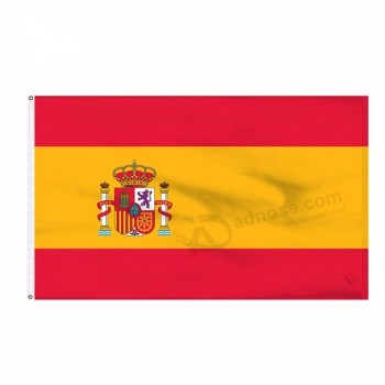 우수한 스페인 밝은 colorway 폴리 에스테 깃발 직매 싼 깃발