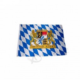 Ventas calientes de China continental 15 años de fábrica de fábrica de stock personalizado precio barato 100d poliéster nylon freistaat bayern 90x150 cm bandera