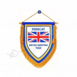 custom triangle pennant/football club pennant flag