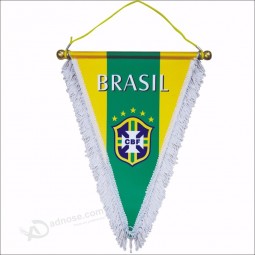 banderín de fútbol triángulo impreso personalizado al por mayor