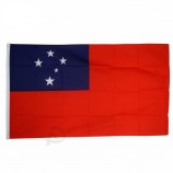 Bandera de país duradera 100% poliéster 3x5ft samoa