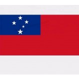 Hete verkoop aangepaste polyester nationale vlag voor samoa