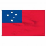 Hot Sale Custom 3x5ft  Large National Flag Screen Printing Polyester Country Samoa Flag