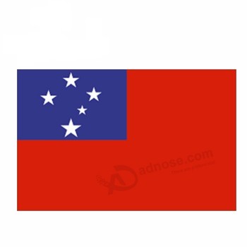 Bandeira nacional do país oriental de samoa de poliéster 3x5ft para a copa do euro