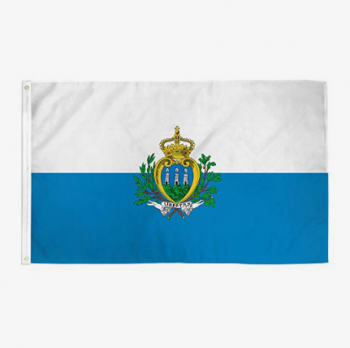 bandiera in poliestere San marino 3 * 5FT bandiera nazionale all'ingrosso
