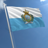 Летающий национальный прочный 3 * 5 футов флаг страны Сан-Марино