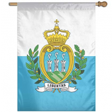 bandeiras feitas sob encomenda da bandeira de San Marino do poliéster da bandeira do jardim