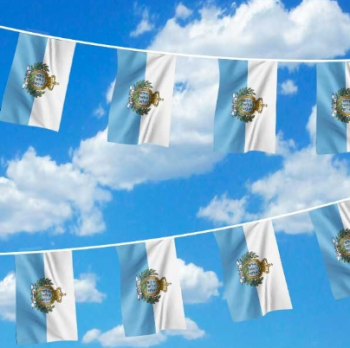 Bannière décorative San Marino String Bunting Custom