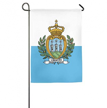 Polyester San Marino Nationalgarten Flagge benutzerdefinierte