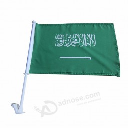 bandiere auto personalizzate di alta qualità in arabia saudita per finestrino della macchina