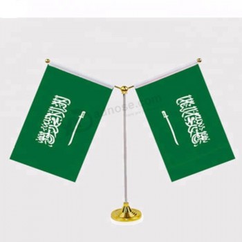 双面迷你4“ * 6”沙特阿拉伯国家国旗