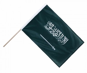 Wholesale custom size polyester car saudi arabia flag