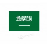 Personalizado 3 * 5ft bandeira poliéster bandeira do país arábia saudita