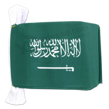Drapeau décoratif en polyester Saudi Aradia pays bunting