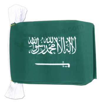 poliéster decorativo saudi aradia bandera del empavesado del país