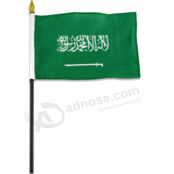 カスタム応援小さな手持ちサウジアラビア国旗工場